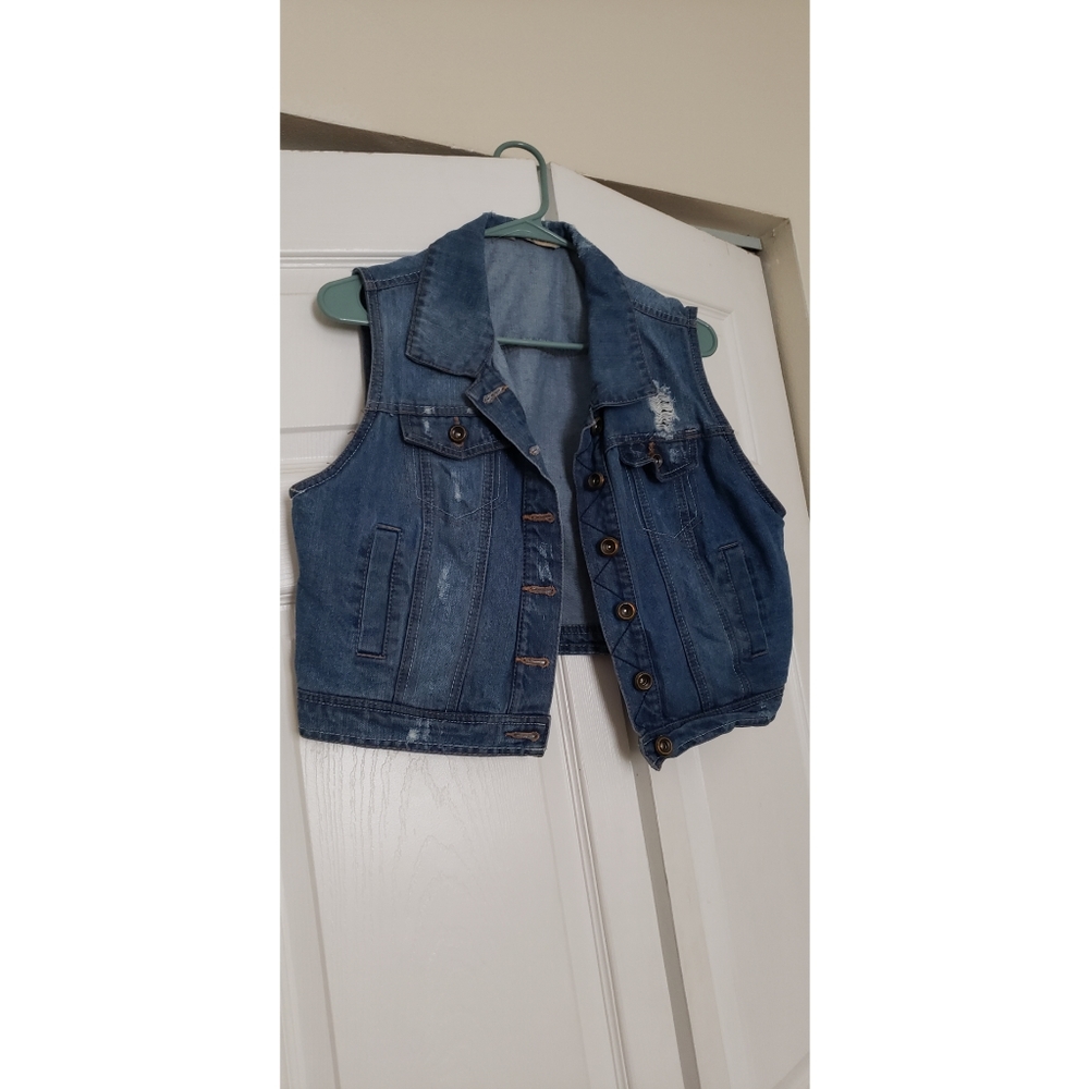 jean vest.